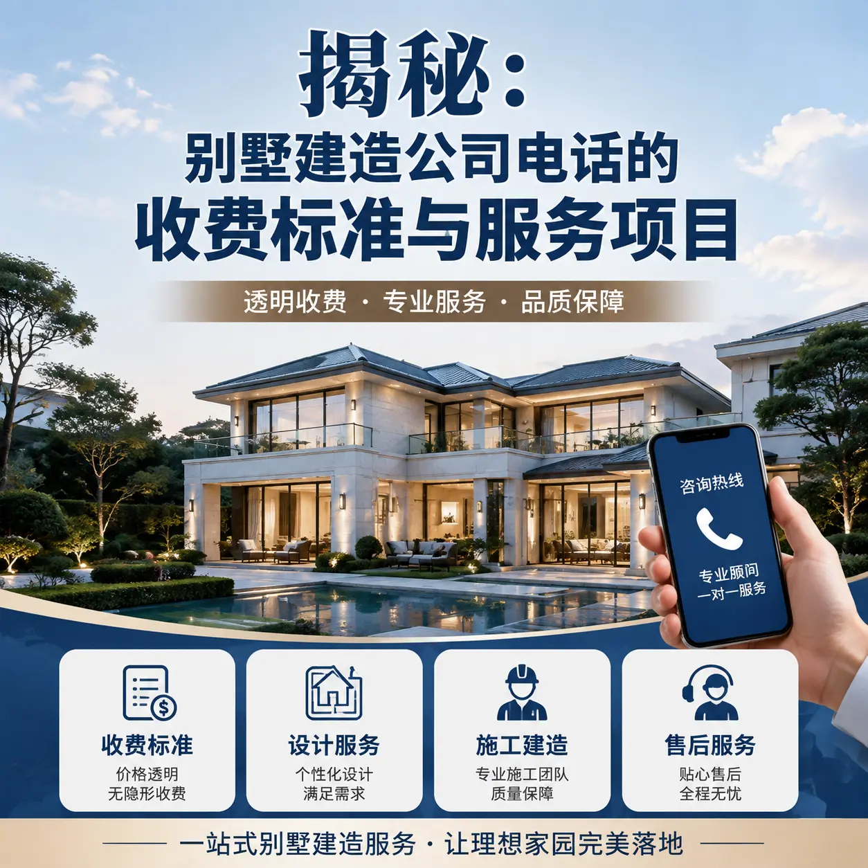 揭秘：清镇别墅建造公司电话的收费标准与服务项目