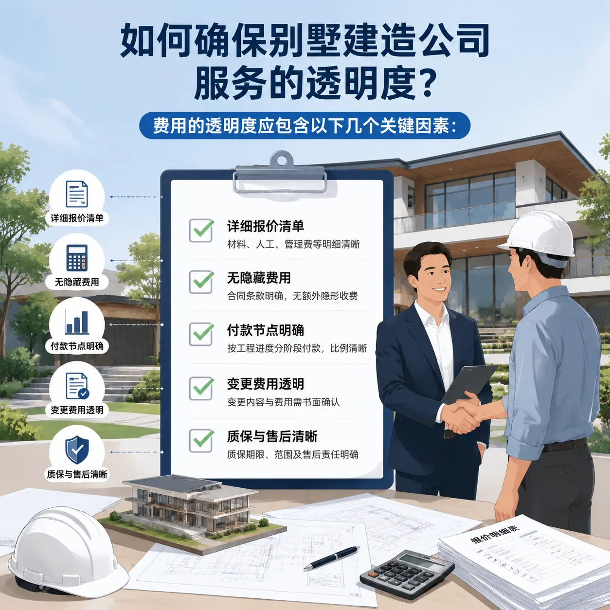 在 清镇 如何确保别墅建造公司服务的透明度？