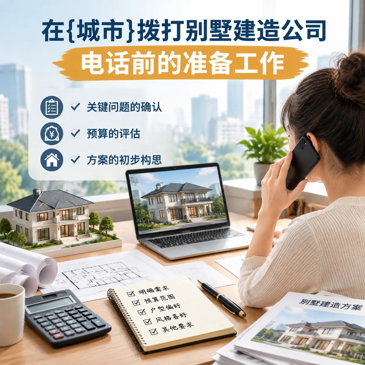 在清镇拨打别墅建造公司电话前的准备工作
