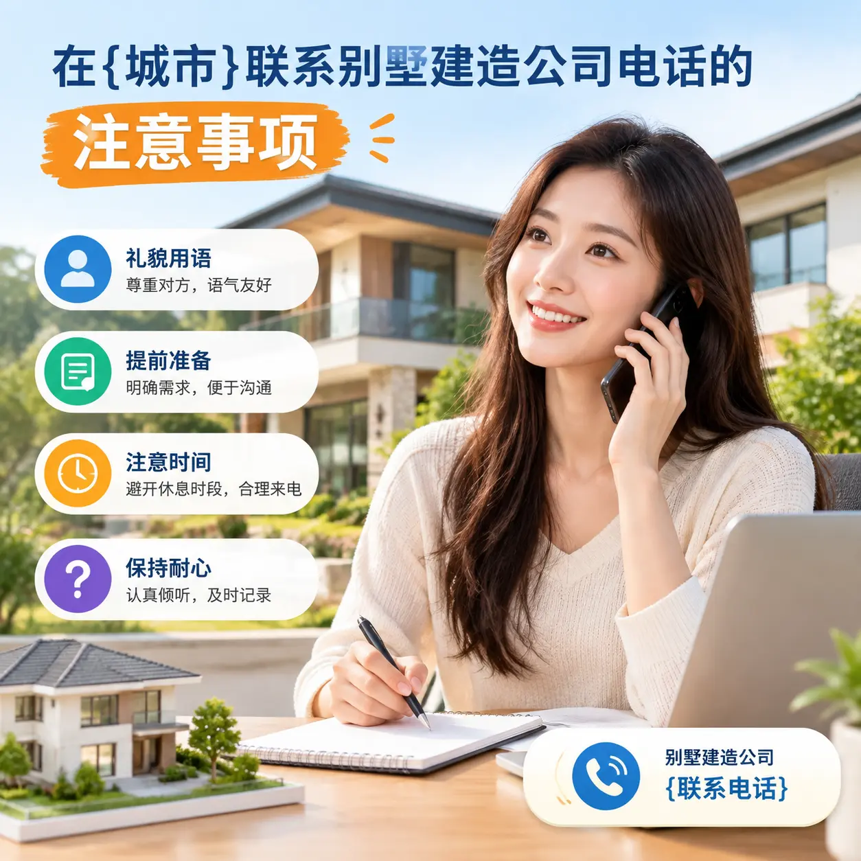 在清镇联系别墅建造公司电话的注意事项