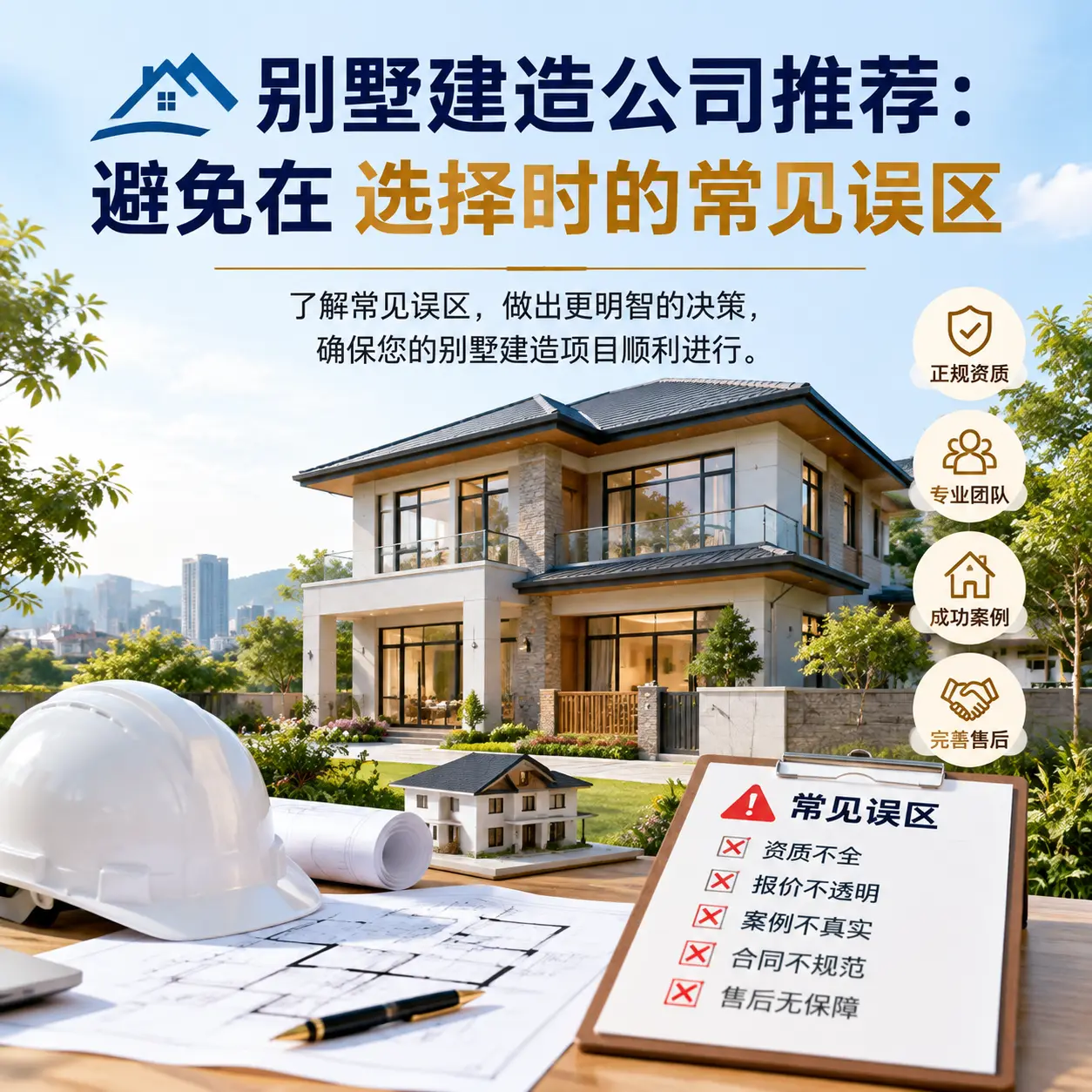 别墅建造公司推荐：避免在 清镇 选择时的常见误区