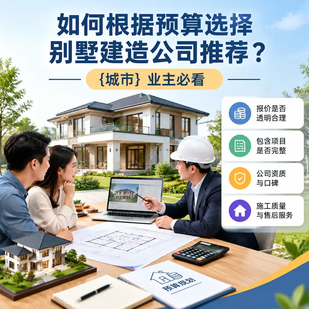 如何根据预算选择别墅建造公司推荐? 清镇 业主必看