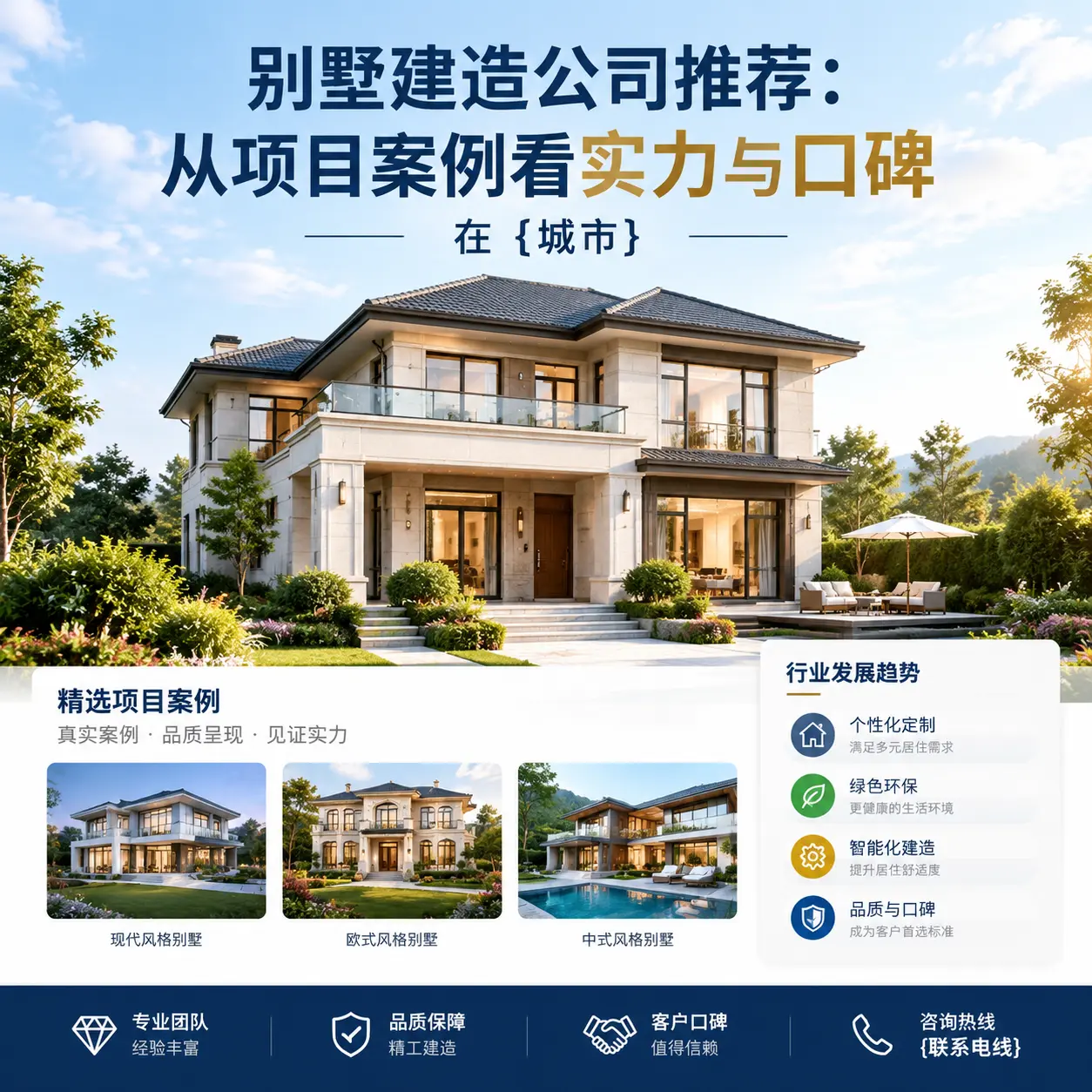 别墅建造公司推荐：从项目案例看实力与口碑在 清镇